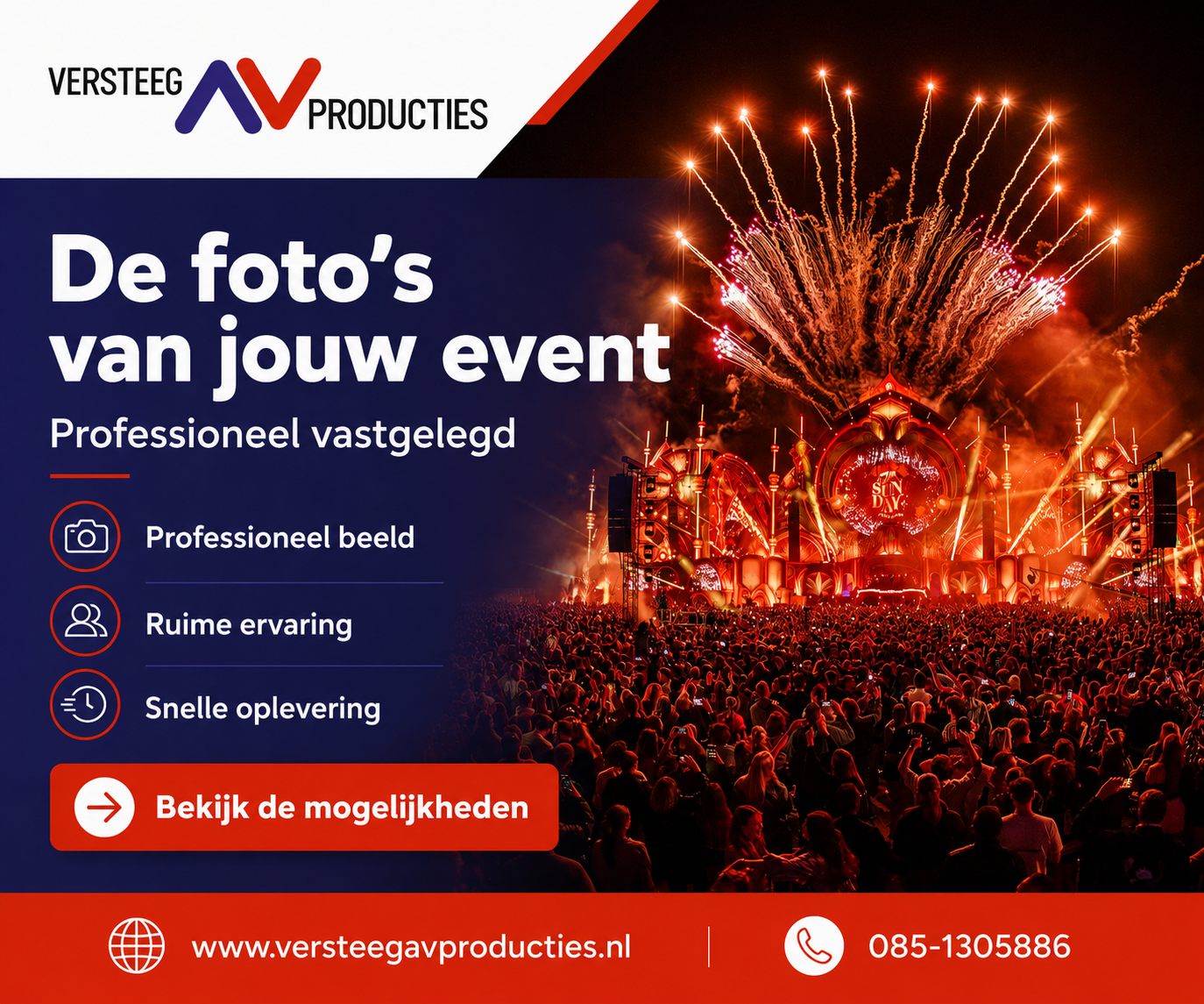 Versteeg AV Producties event en festival fotografie
