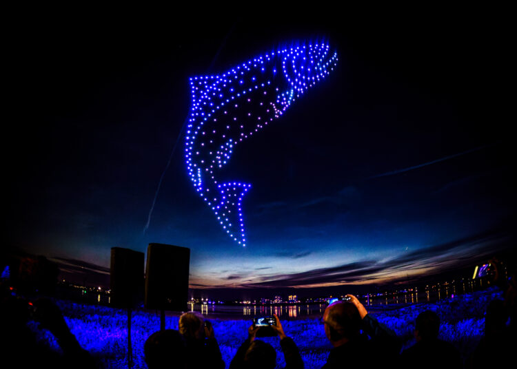 [Fotoserie] Honderden bezoekers genieten van indrukwekkende droneshow tijdens Havendagen Werkendam