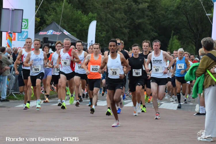 Ahmed Abubakar wint Ronde van Giessen, Saskia Kersbergen verbetert parcoursrecord